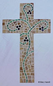 Mosaic Cross ~ Abideth In Me