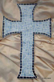 Mosaic Cross ~ Baby Boy Baptism