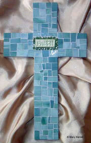 Mosaic Cross ~ Faith in Sage Green