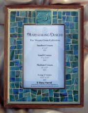 Mosaic Picture Frame ~ Dove Tile in Blue/Green