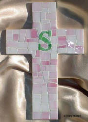 Mosaic Cross ~ Personalized "S"