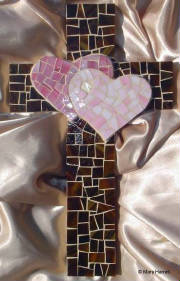 Mosaic Cross ~ Two Hearts Become One
