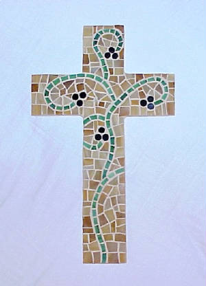 Mosaic Cross ~ Abideth In Me II