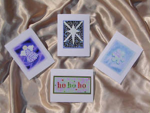 Mosaic Notecards ~ Christmas Set