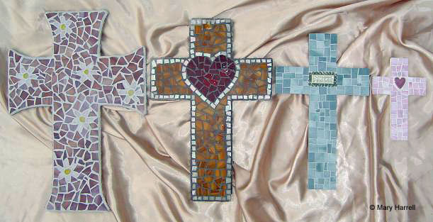 Mosaic Cross Sizes~ Large, Medium, Small, Smallest