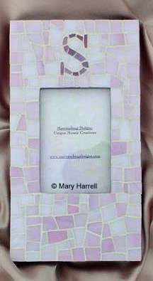 Mosaic Picture Frame ~ Personalized "S"