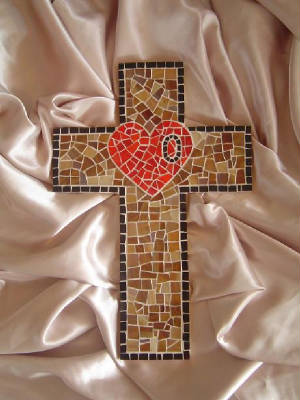 Mosaic Cross ~ In Memory of October