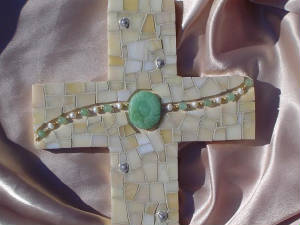 Mosaic Cross ~ O Thou Gentle Spirit Closeup