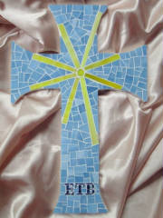 Mosaic Cross ~ Personalized Baptism 