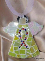 Mosaic Angel ~ Autism Awareness Ribbon
