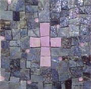 Mosaic Cross Plaque ~ Smalti #2